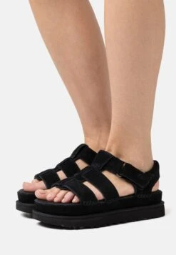 Ugg Goldenstar Strap - Sandalen Met Plateauzool - Black