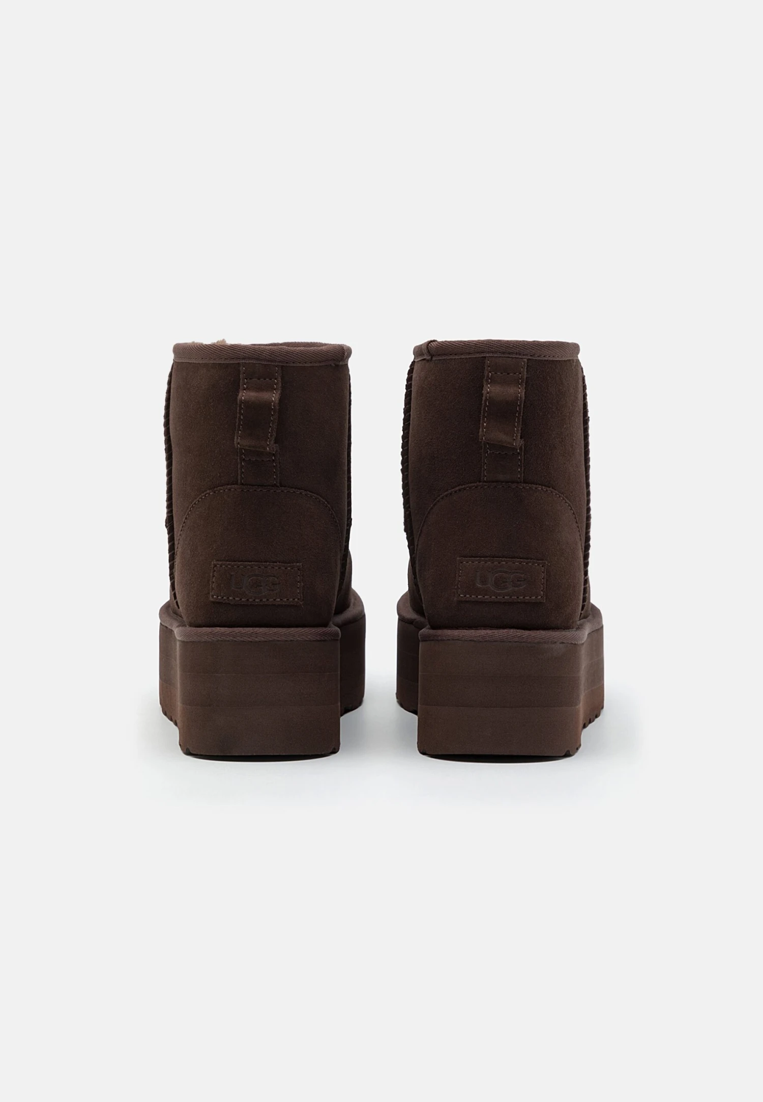 Ugg Classic Mini Platform - Enkellaarsjes Met Plateauzool - Burnt Cedar - Afbeelding 4