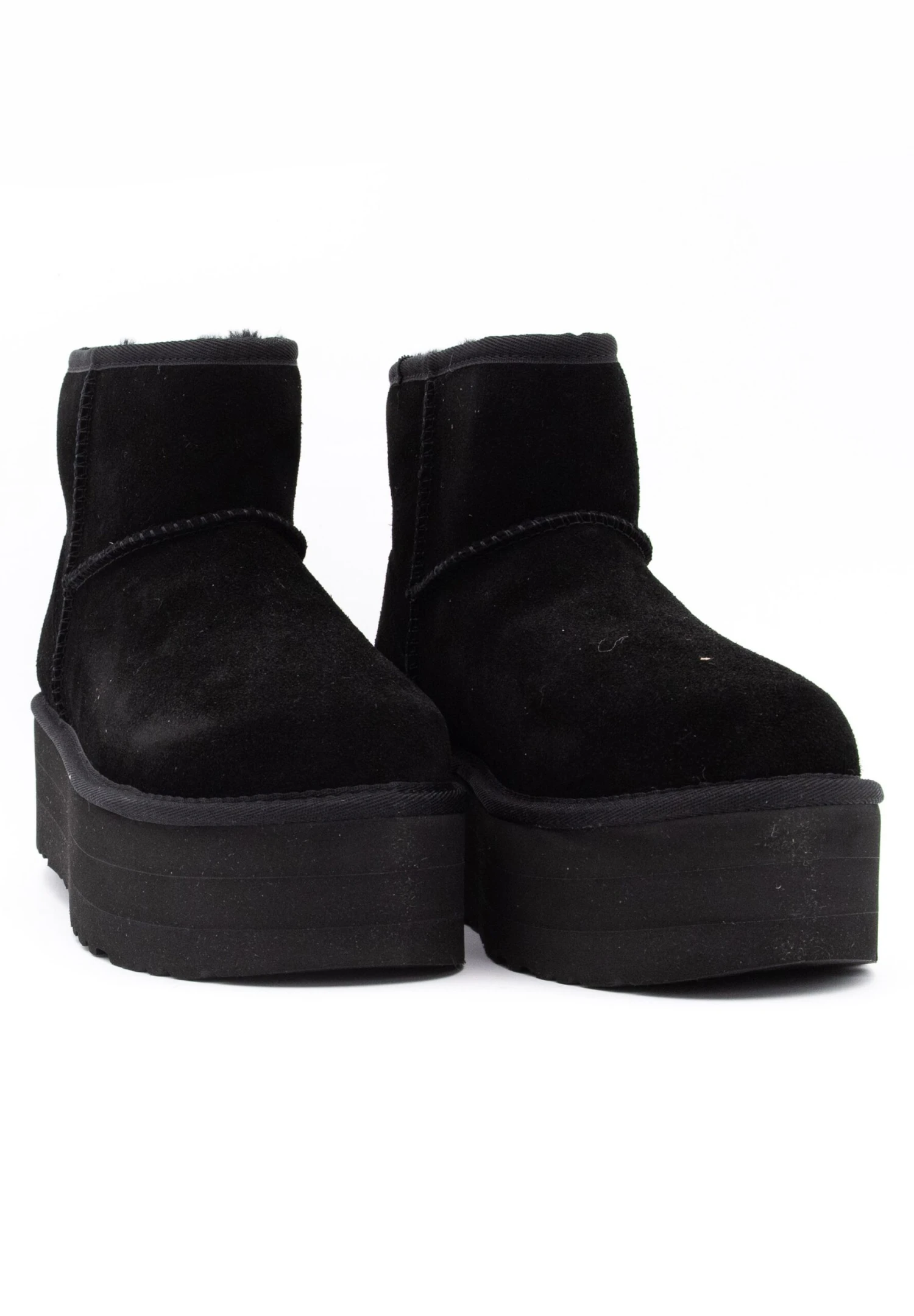 Ugg Classic Mini Platform - Enkellaarsjes Met Plateauzool - Black - Afbeelding 2