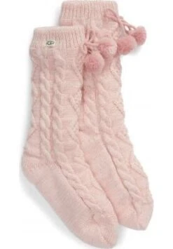 Ugg Pom Pom Lined Crew- Sokken - Light Pink