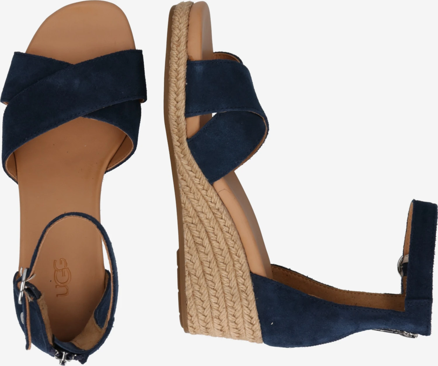 Ugg Sandalen Met Hak Sandaal Eugenia Dames Navy - Afbeelding 2