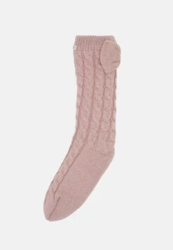 Ugg Laila Bow Lined Sock - Sokken - Mauve Fog/Gold